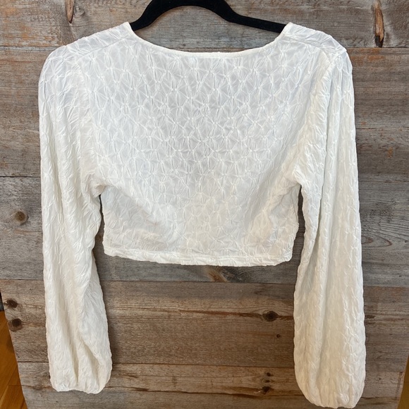 Zara long sleeved crop top size medium - Picture 5 of 5